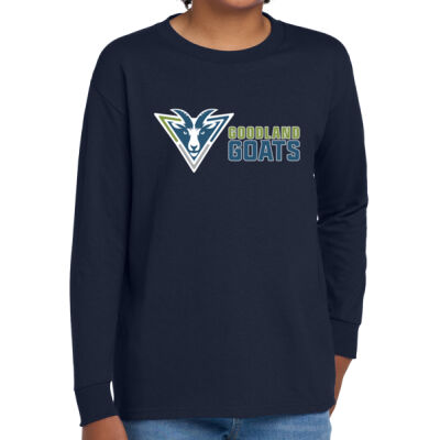 Goodland Goats - Youth Heavy Cotton 100% Cotton Long Sleeve T Shirt Thumbnail