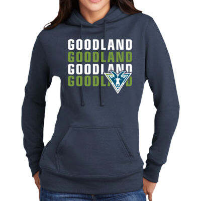 Goodland Goats - Ladies Core Fleece Pullover Hooded Sweatshirt - LPC78H Thumbnail