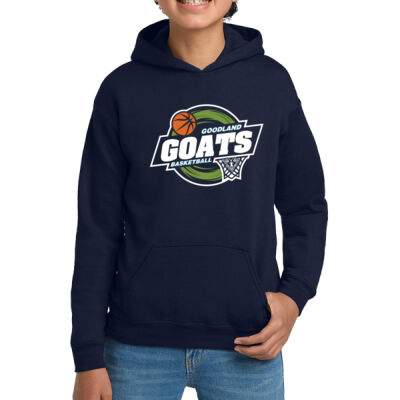 Goodland Goats Basketball - Youth Heavy Blend Hooded Sweatshirt Thumbnail
