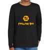 Youth Heavy Cotton 100% Cotton Long Sleeve T Shirt Thumbnail