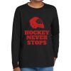 Youth Heavy Cotton 100% Cotton Long Sleeve T Shirt Thumbnail